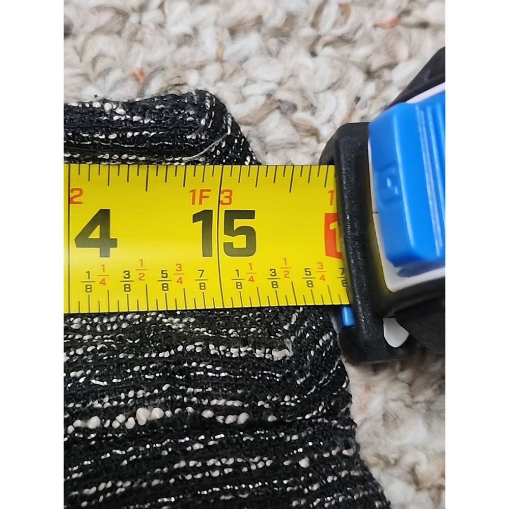 Loft‎ Size 6 Black Metallic Tweed Mini Skirt Women's Back Zip Lined  NWT - Picture 11 of 14